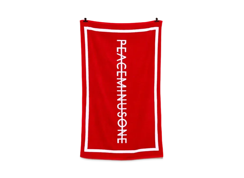 PEACEMINUSONE PMO BEACH TOWEL #1 "Red" / G-DRAGON