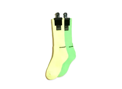 PEACEMINUSONE PMO SOCKS #2 NEON "Yellow/Green" / G-DRAGON