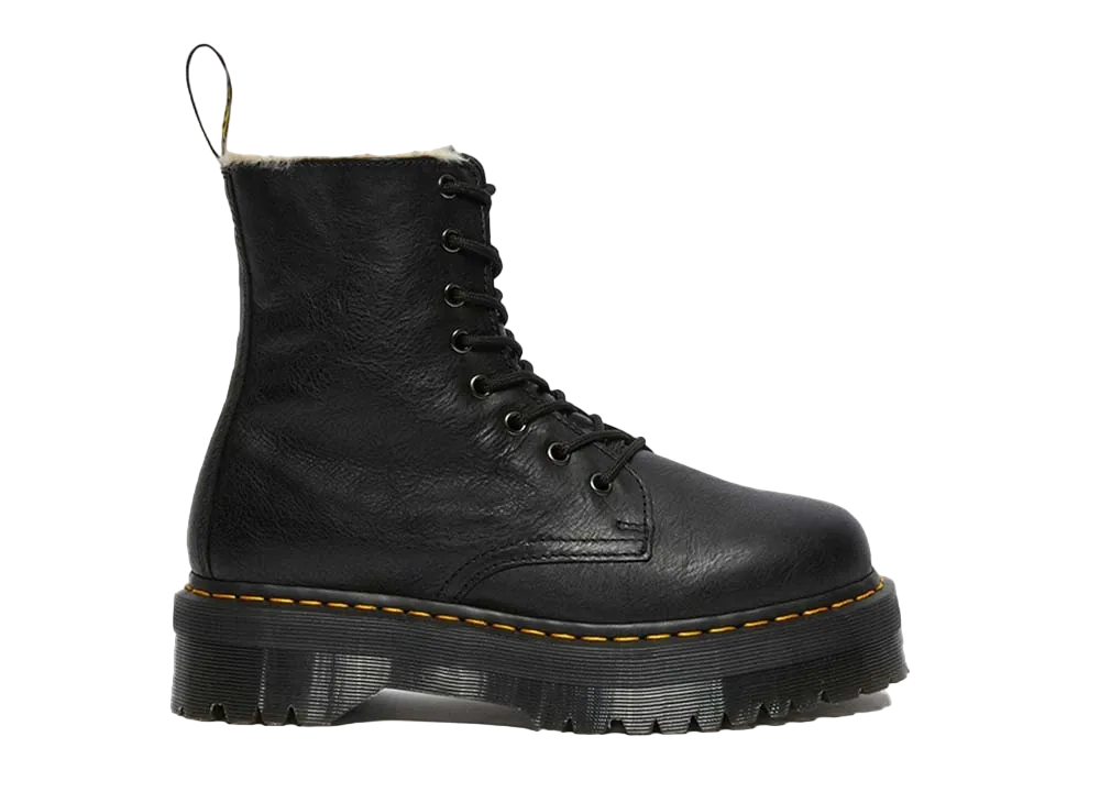 ドクターマーチン ジェイドン ファー 8 ホール ブーツ "ブラック"
