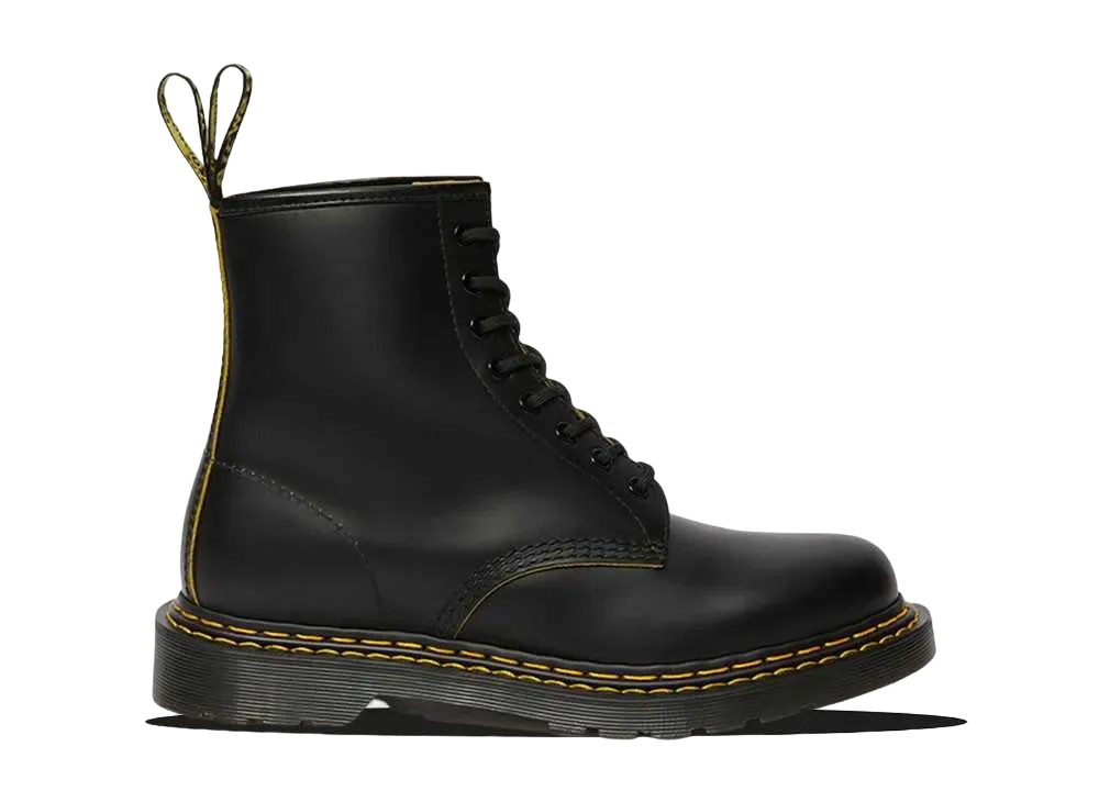 Dr.Martens 1460 Double Stitch 8-Eye Boots "Black / Yellow"