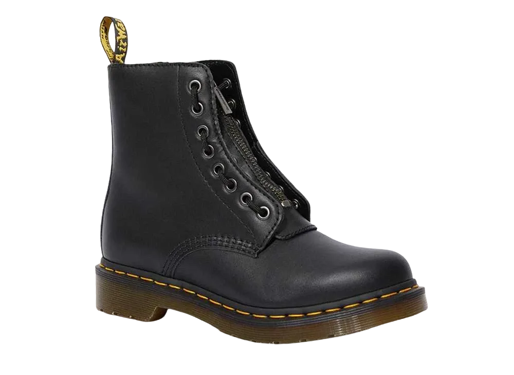 Dr.Martens 1460 Pascal Front Zip 8-Eye Boots "Black"