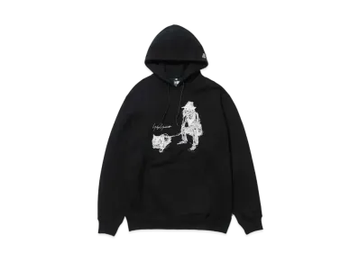 NEW ERA Yohji Yamamoto FW21 DOG BACK HAIR PULLOVER HOODIE "Black"