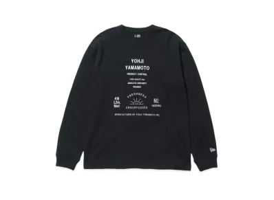 NEW ERA Yohji Yamamoto FW21 1993 ARTWORK LONG SLEEVE COTTON T-SHIRT "Black"