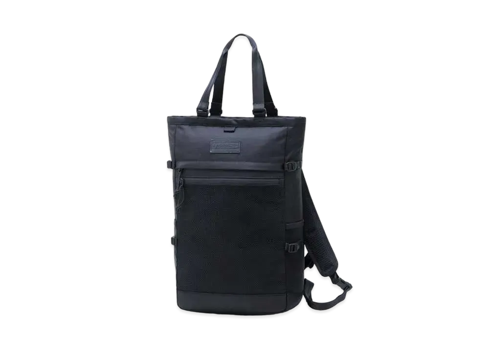 NEW ERA Yohji Yamamoto FW21 EXPLORER TOTE BAG LEATHER PATCH "Black"