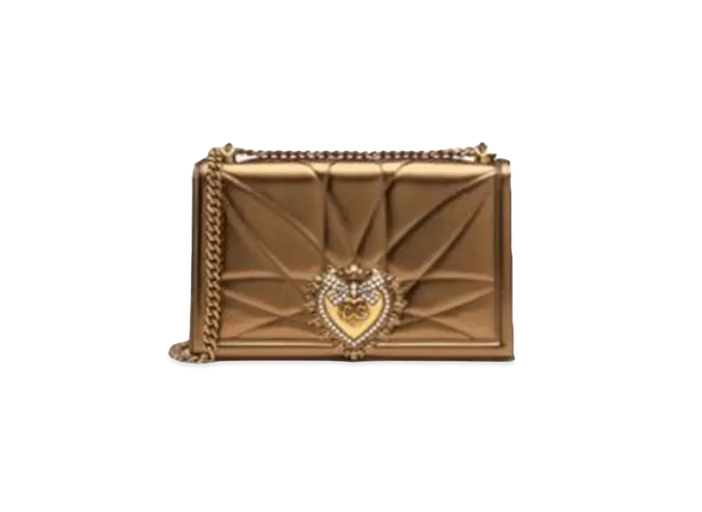 Dolce&Gabbana Devotion Bag Big Matrassemoldre Nappa Leather "Gold"
