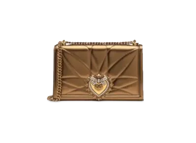 Dolce&Gabbana Devotion Bag Big Matrassemoldre Nappa Leather "Gold"