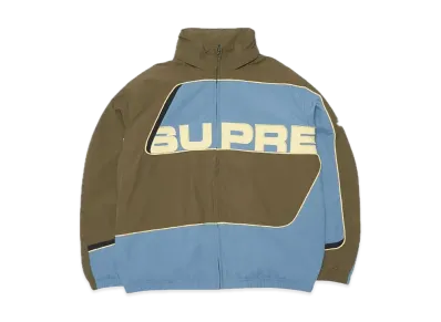 Supreme S Paneled Track Jacket "Olive"
