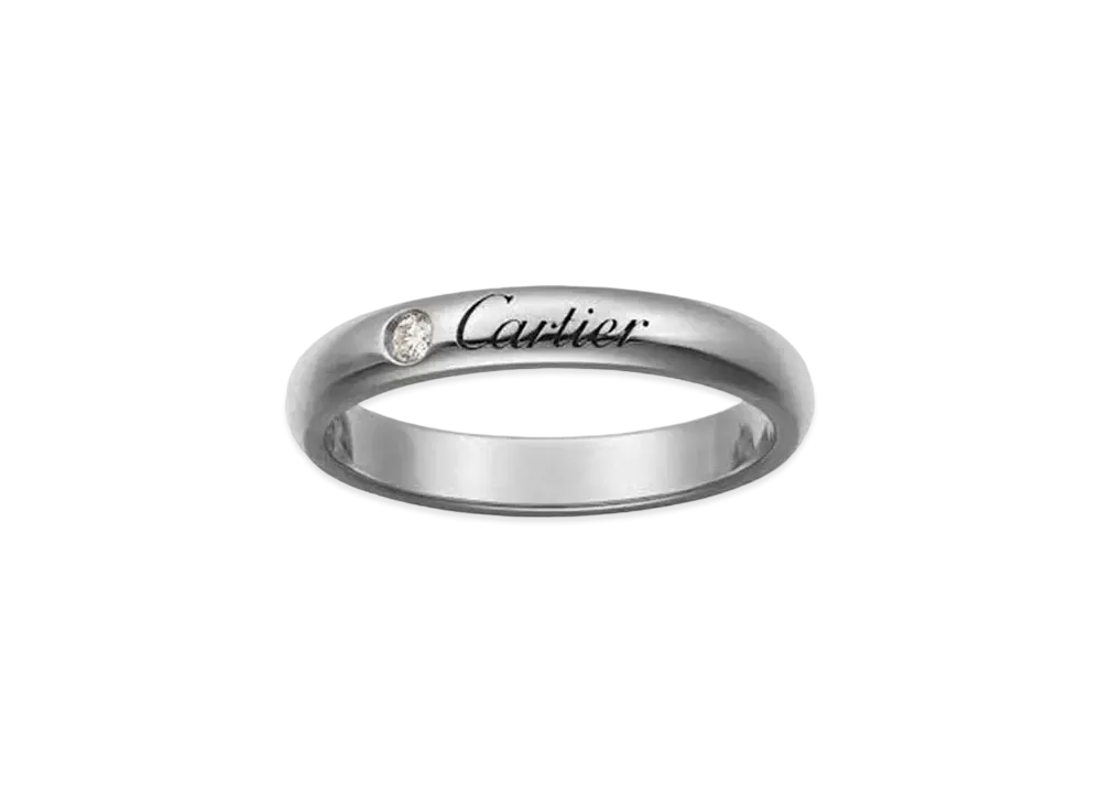 Cartier C De Cartier Wedding Ban "Platinum/Diamond"