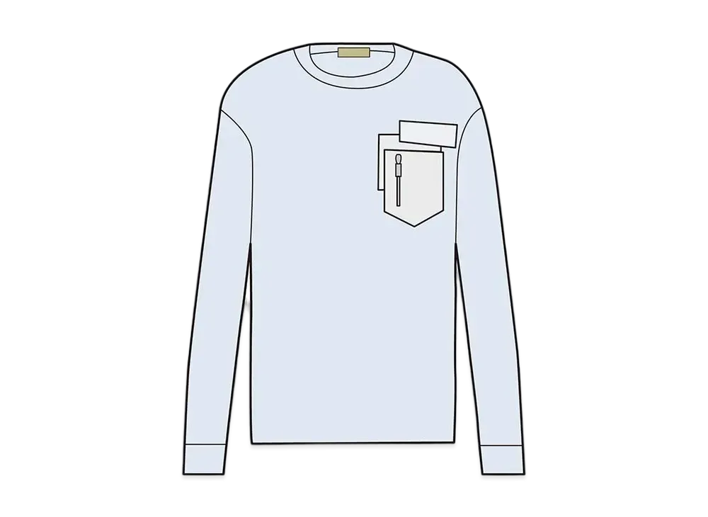 ディオール x サカイ オーバーサイズTシャツ コットンジャージー "ホワイト"