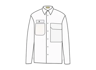 Dior x Sacai Overshirt Cotton Faille "White"