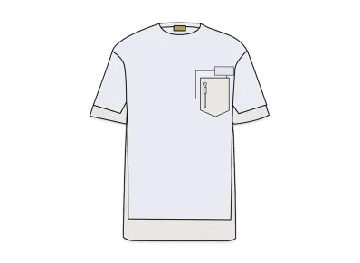 Dior x Sacai Over Size T-Shirt Cotton Jersey "White"