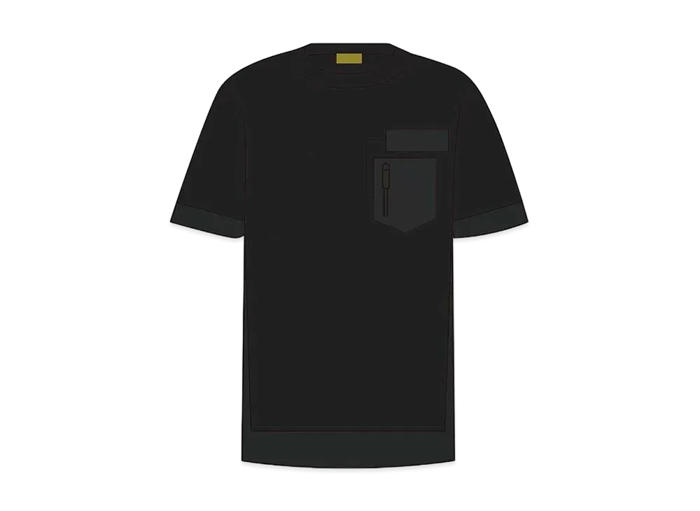 ディオール x サカイ オーバーサイズTシャツ コットンジャージー "ブラック"
