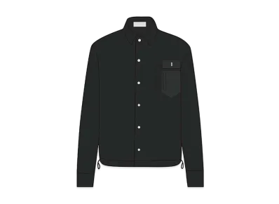 Dior x Sacai Quilting Over shirt Cotton Faille "Black"