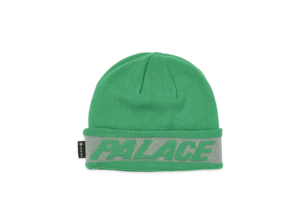 PALACE REFLECTIVE JACQUARD GORE-TEX BEANIE "Green"