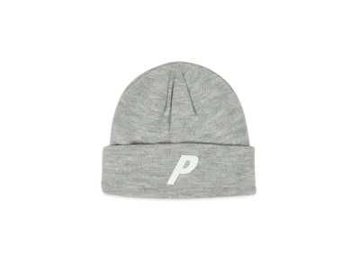 PALACE P BEANIE "Light Grey Marl"