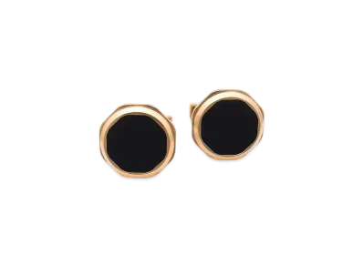 BVLGARI Octo Cufflinks Onyx "Black/Pink Gold"