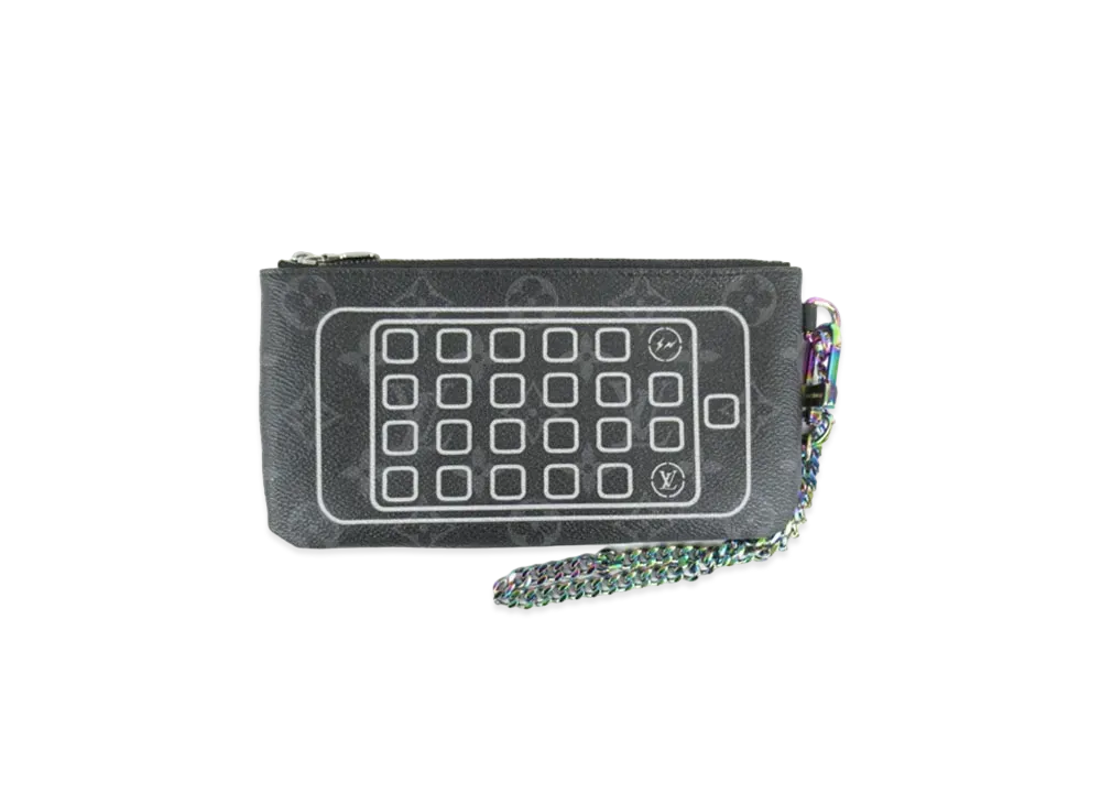 Fragment x Louis Vuitton Monogram Eclipse iPhone Pouch