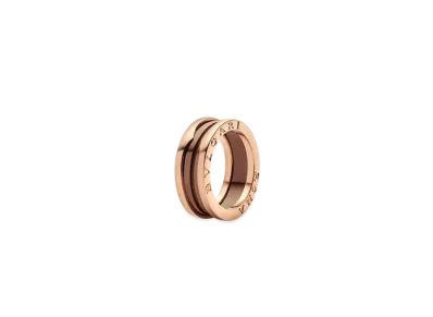 BVLGARI B.Zero 1 Ring "Bronze/Pink Gold/Ceramic"