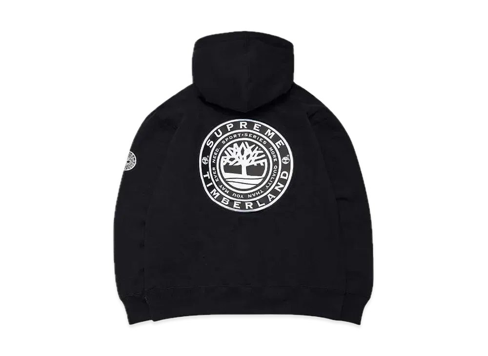 Supreme Timberland Hooded Sweatshirt "Black"