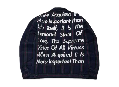 Supreme / JUNYA WATANABE COMME des GARCONS MAN Printed Work Jacket "Navy Plaid"