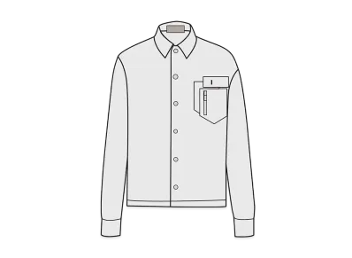 Dior x Sacai Quilting Over shirt Cotton Faille "White"