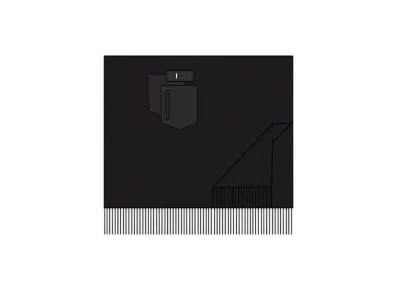 Dior x Sacai Blanket Wool & Technical Fabric "Black"