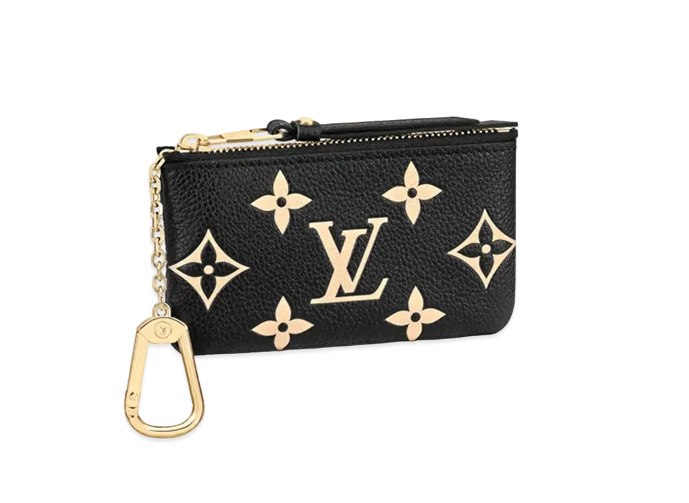Louis Vuitton Key Pouch Monogram Empreinte Leather "Noir"