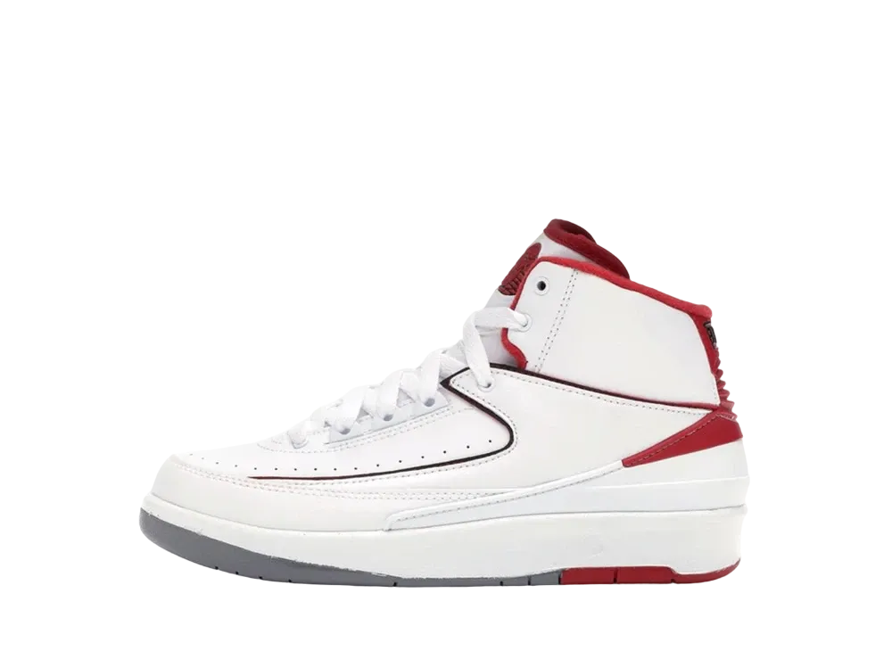ナイキ GS エアジョーダン2 レトロ "ホワイト/レッド" (2014)