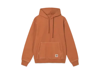 Stussy CONTRAST STITCH LABEL HOOD "Ochre"