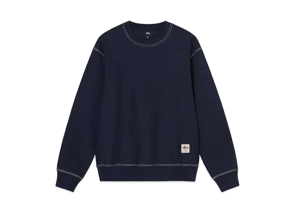 Stussy CONTRAST STITCH LABEL CREW 
