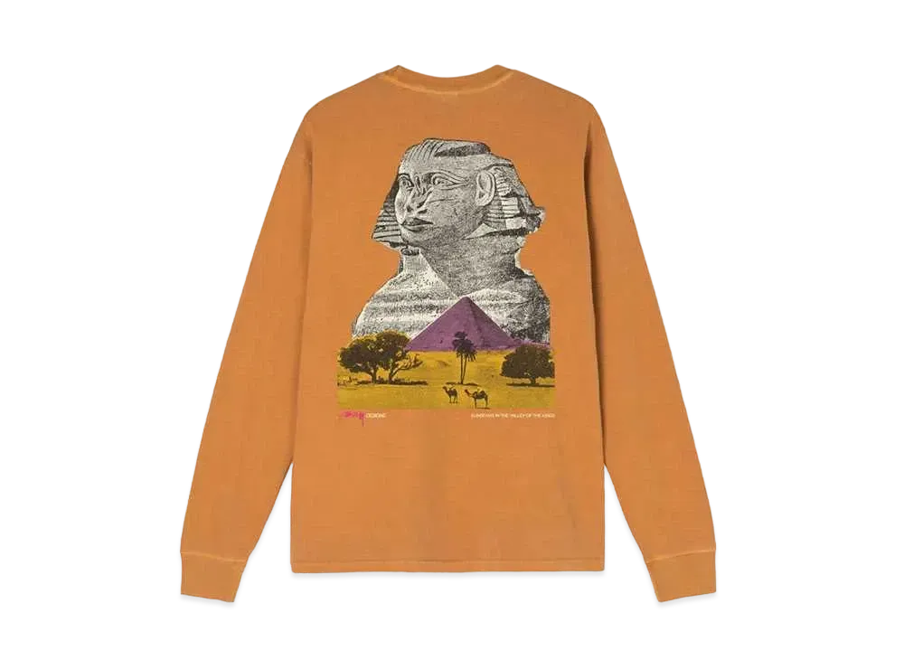 Stussy SPHINX PIGMENT DYED LS TEE "Copper"