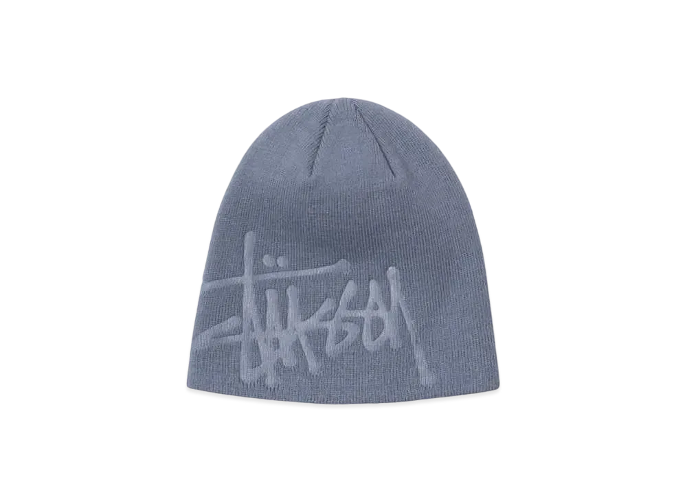 Stussy DEBOSSED STOCK LOGO BEANIE "Blue"