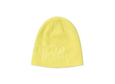 Stussy DEBOSSED STOCK LOGO BEANIE "Neon Green"