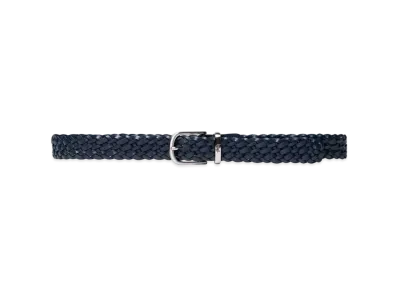 Stussy BRAIDED LEATHER BELT "Indigo"