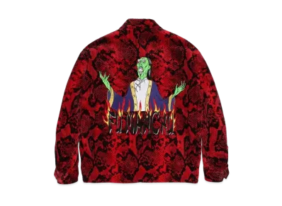 WACKO MARIA PYTHON VELVET VIETNAM JACKET "Red"