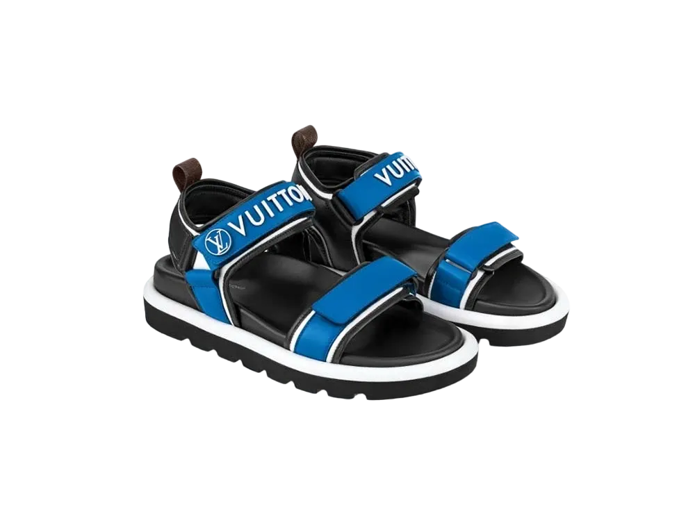 Louis Vuitton Since 1854 Pool Pillow Line Sandals "Blue"