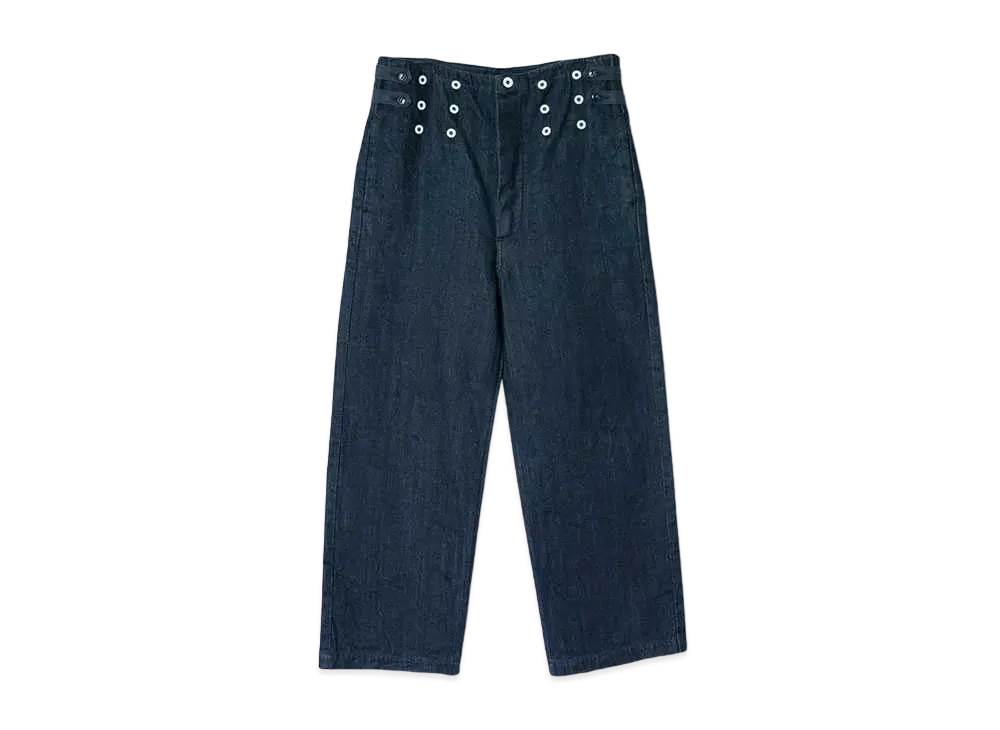 KAPITAL 12OZ DENIM 7 STARSA SPENDER PANTS "Indigo"