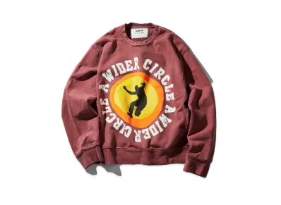 UNION CPFM A WIDER CIRCLE CREWNECK "Brick Red"