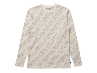 UNDEFEATED JACQUARD L/S TEE - 10085 "White"