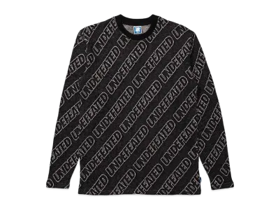 UNDEFEATED JACQUARD L/S TEE - 10085 "Black"
