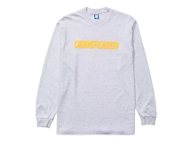 UNDEFEATED LOGO L/S TEE - 80283 "Gray"