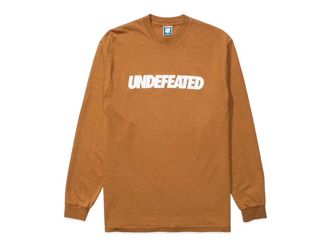 UNDEFEATED LOGO L/S TEE - 80283 "Brown"
