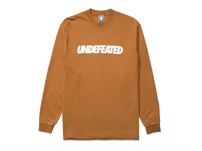 UNDEFEATED LOGO L/S TEE - 80283 "Brown"
