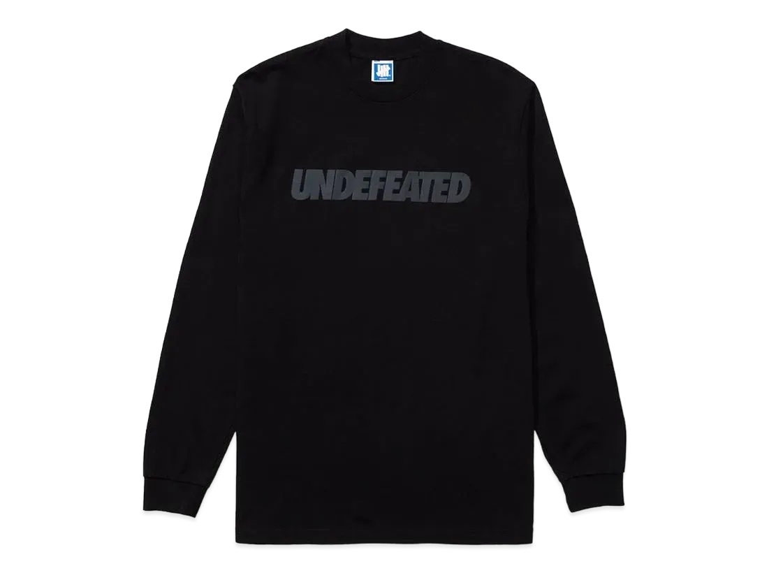 UNDEFEATED LOGO L/S TEE - 80283 "Black"