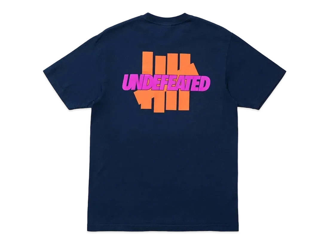 UNDEFEATED LOGO LOCKUP S/S TEE - 80271 "Navy"