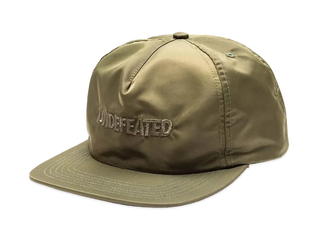 UNDEFEATED FLIGHT SATIN STRAPBACK - 90198 "Olive"