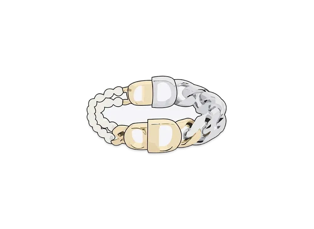 Dior x Sacai Bracelet Brass & Resin Pearl