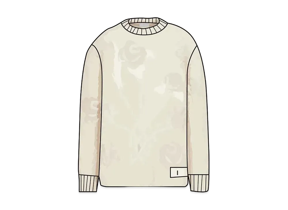 Dior x Sacai Over Size Sweater Wool & Cashmere Knit "White"