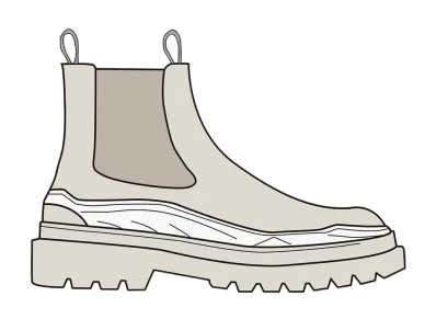 Dior x Sacai Chelsea Boots Nuback Calafskin "White"