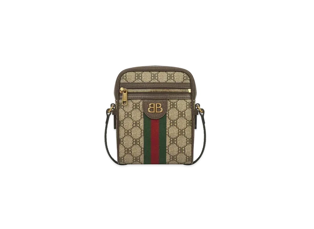 GUCCI x BALENCIAGA The Hacker Shoulder Bag Coating Canvas "Beige"